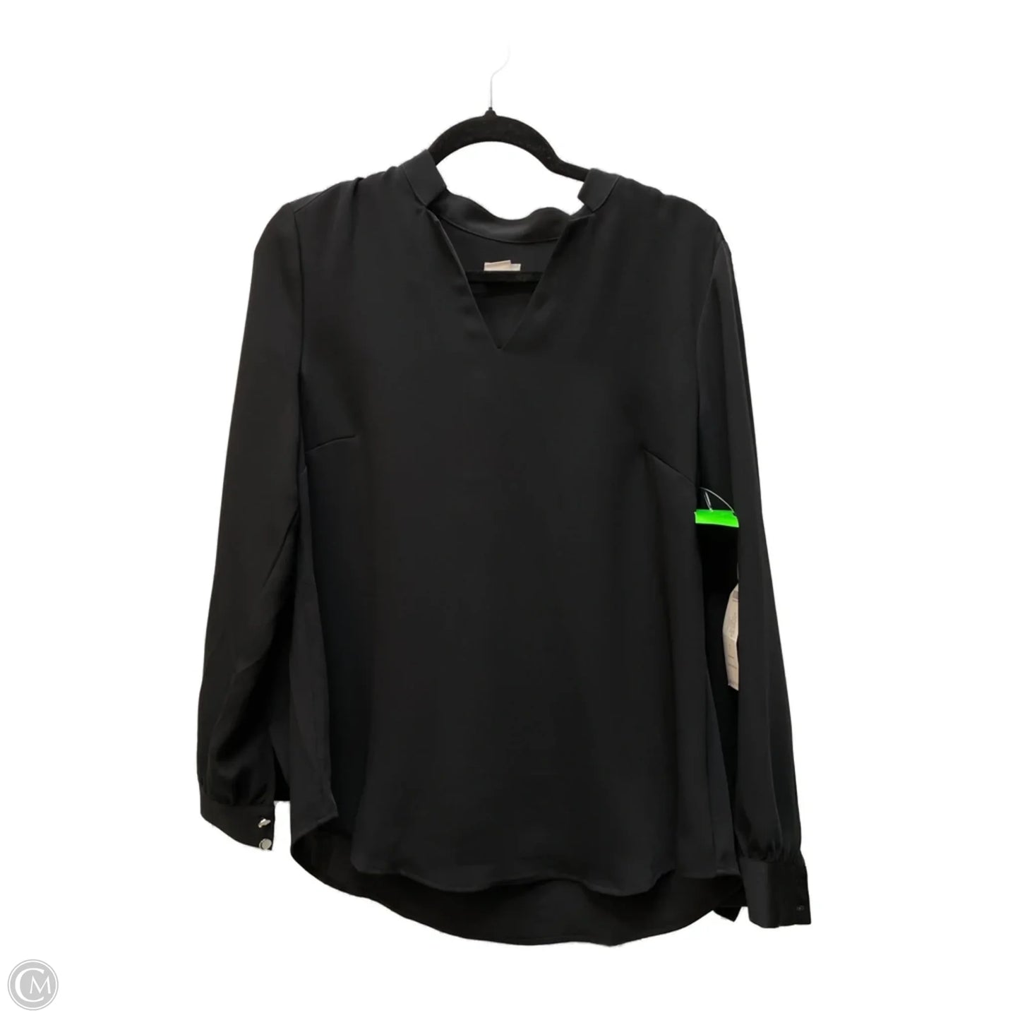 Top Long Sleeve By Chicos In Black, Size: M