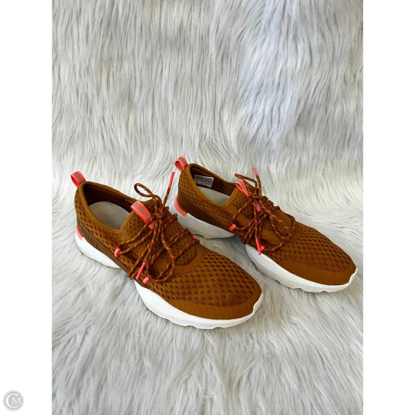 Shoes Athletic By Sorel In Brown & Pink, Size: 10.5