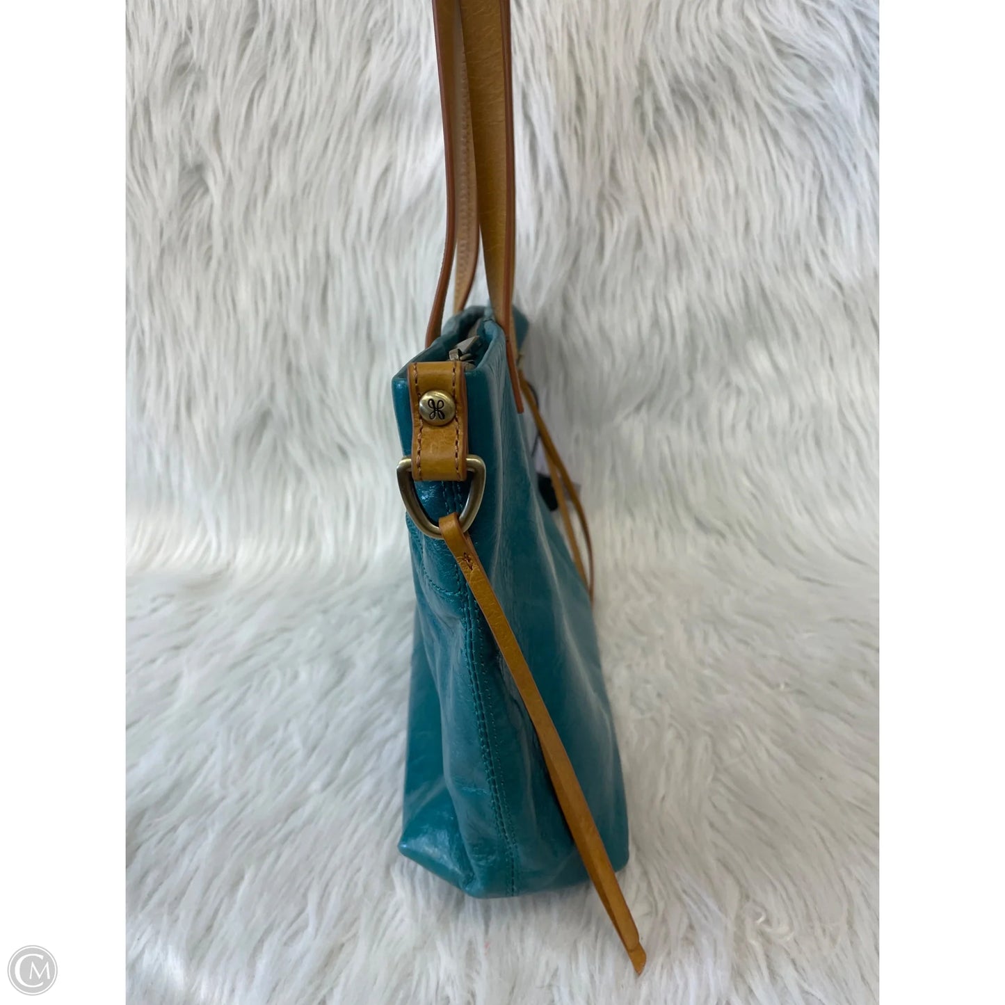 Handbag Leather By Hobo Intl, Size: Medium