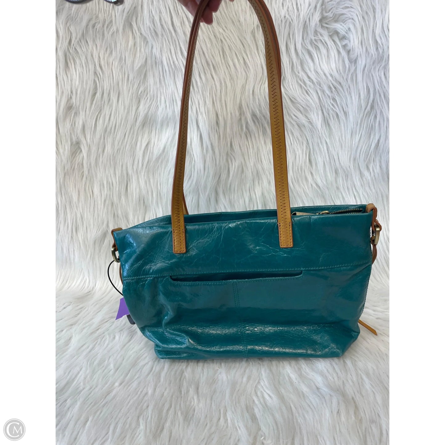 Handbag Leather By Hobo Intl, Size: Medium
