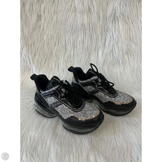 Shoes Sneakers By Michael By Michael Kors In Black & Silver, Size: 7