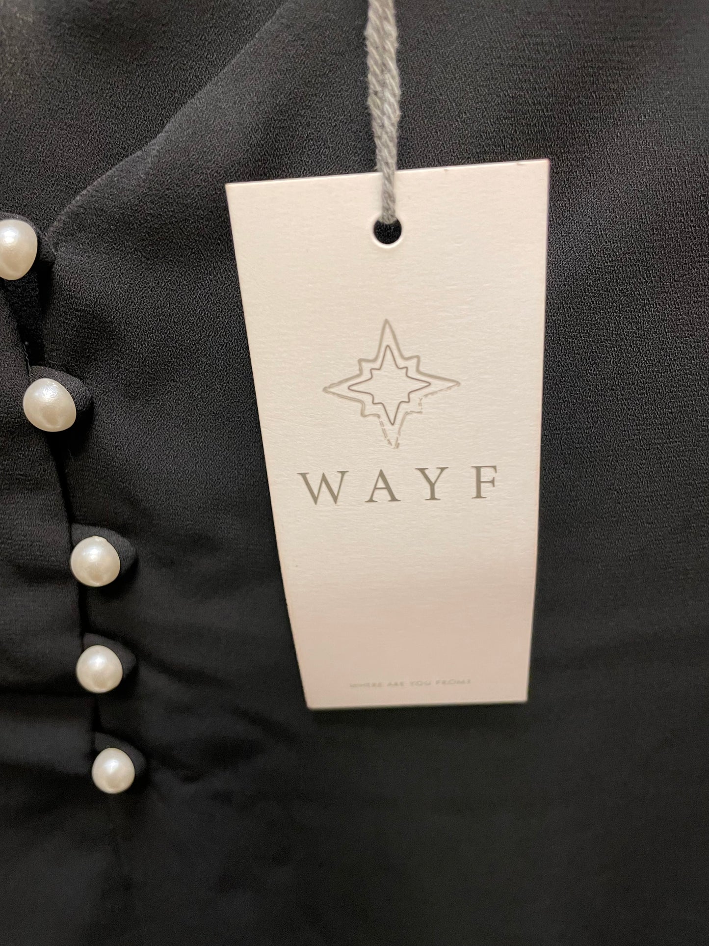 Blouse Long Sleeve By Wayf In Black, Size: S