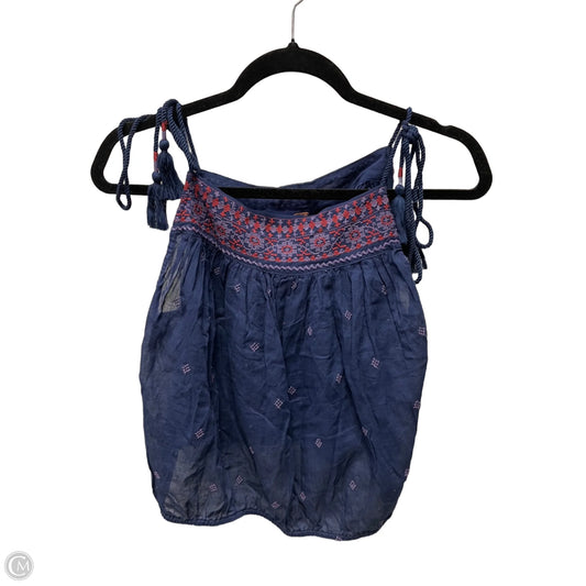 Top Sleeveless By Free People In Navy, Size: M