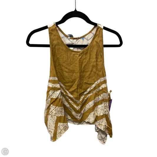Top Sleeveless By Free People In Cream & Tan, Size: Xs
