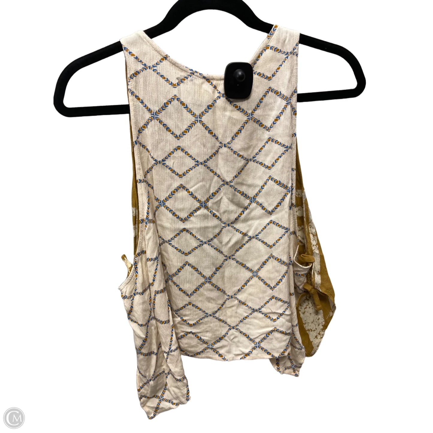 Top Sleeveless By Free People In Cream & Tan, Size: Xs