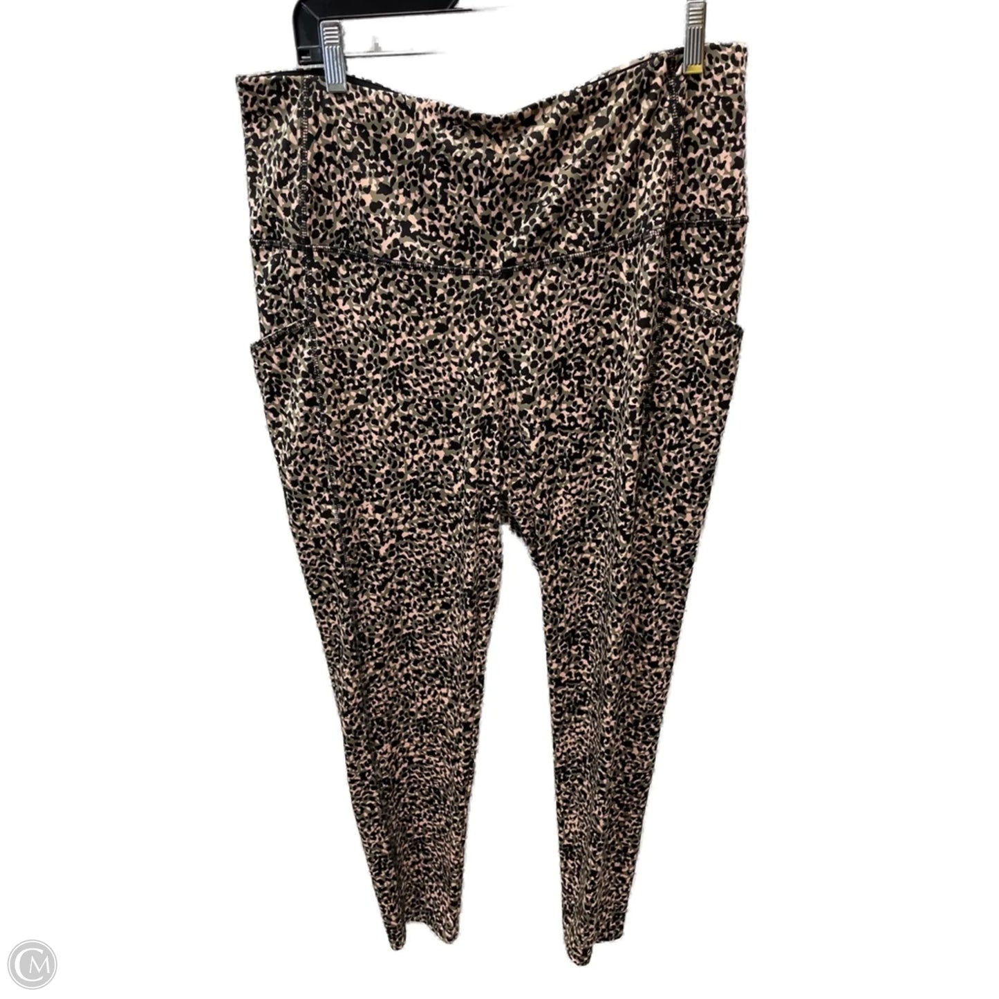Athletic Leggings By Chicos In Animal Print, Size: L