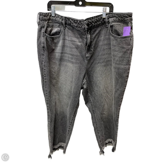 Jeans Cropped By Fashion Nova In Grey, Size: 20