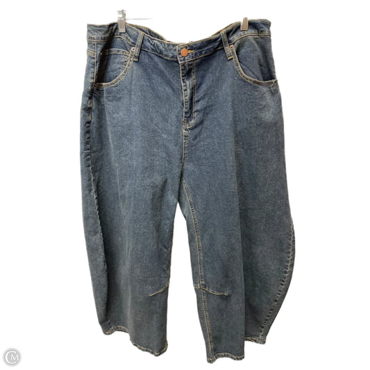 Jeans Cropped By Fashion Nova In Blue Denim, Size: 20