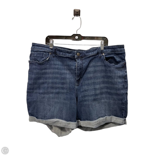 Shorts By Simply Vera In Blue Denim, Size: 22