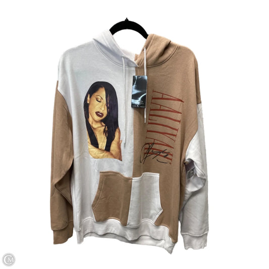 Sweatshirt Hoodie By aaliyah -  In Brown & White, Size: Xl