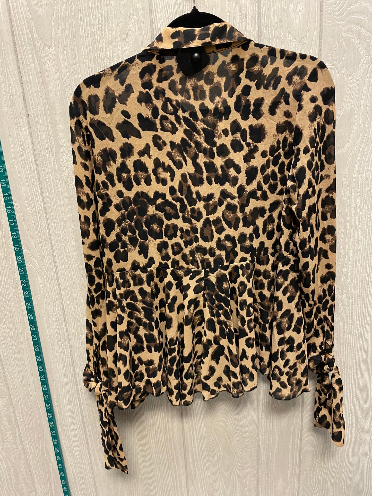 Blouse Long Sleeve By By Together In Animal Print, Size: S