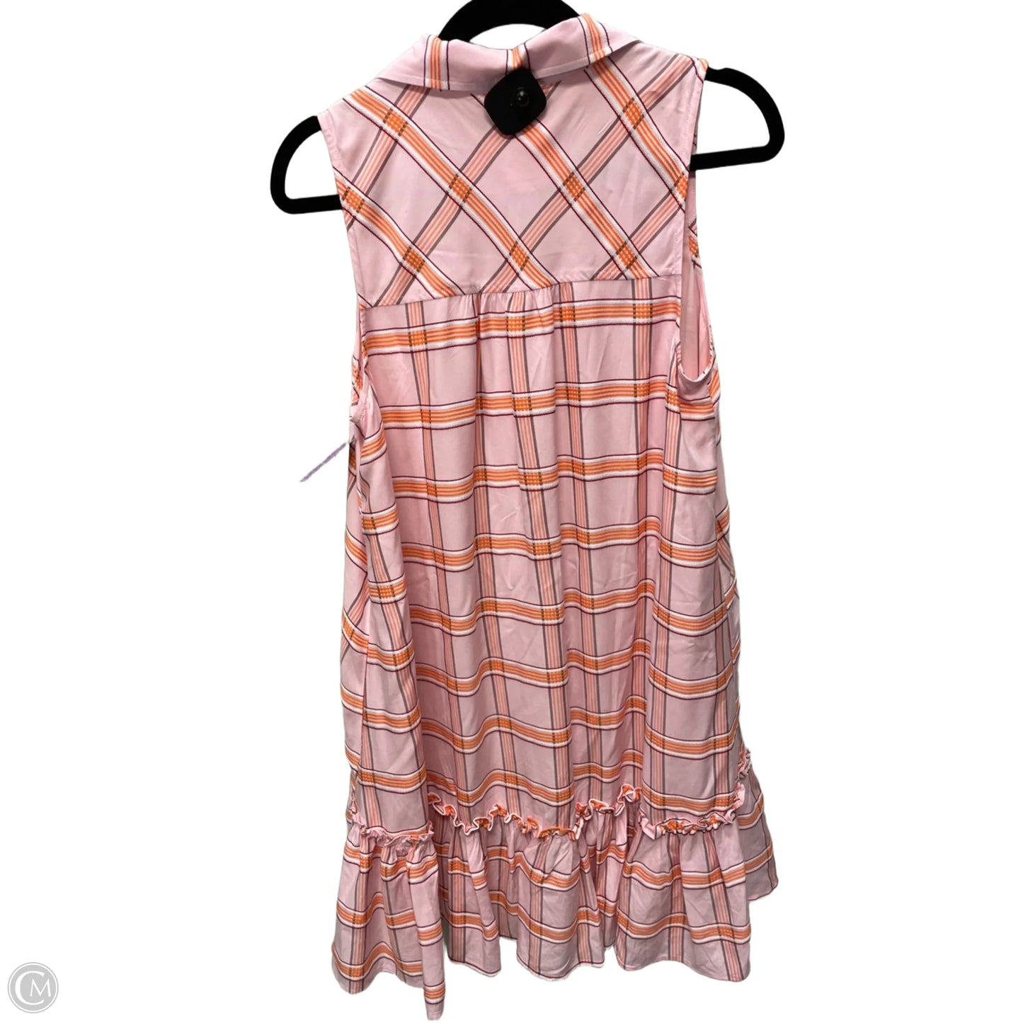 Dress Casual Short By Maeve In Orange & Pink, Size: S