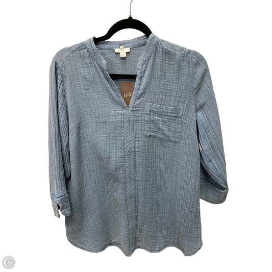 Top 3/4 Sleeve By Pure Jill In Blue, Size: Xs