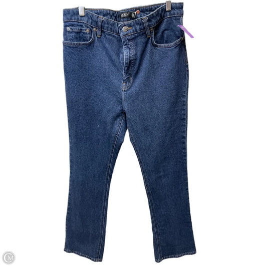 Jeans Wide Leg By Lauren By Ralph Lauren In Blue Denim, Size: 14
