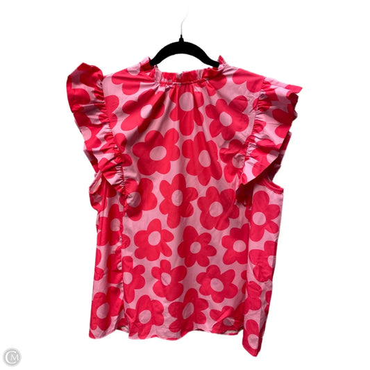 Top Short Sleeve By Clothes Mentor In Pink & Purple, Size: 2x