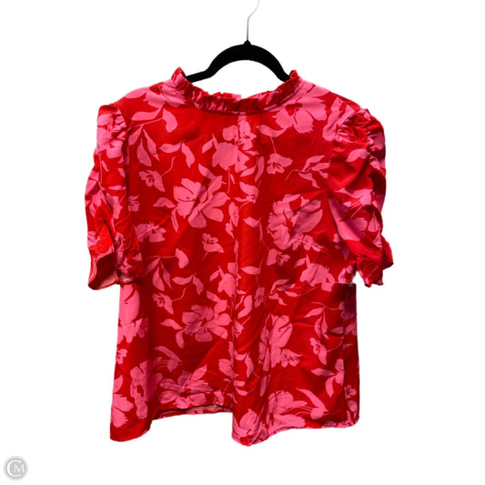 Top Short Sleeve By Clothes Mentor In Pink & Red, Size: 2x