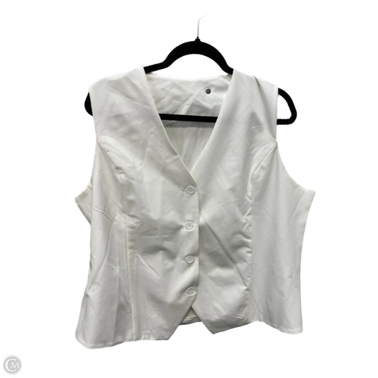 Blazer By Clothes Mentor In Cream, Size: 2x