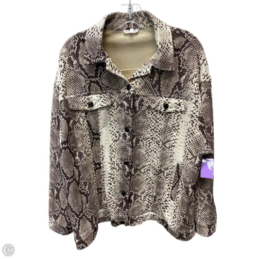Jacket Other By Main Strip In Brown & Tan, Size: S