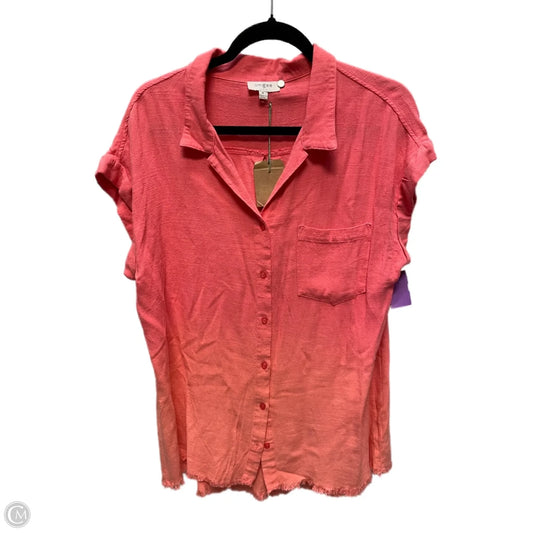 Tunic Short Sleeve By Umgee In Pink, Size: M