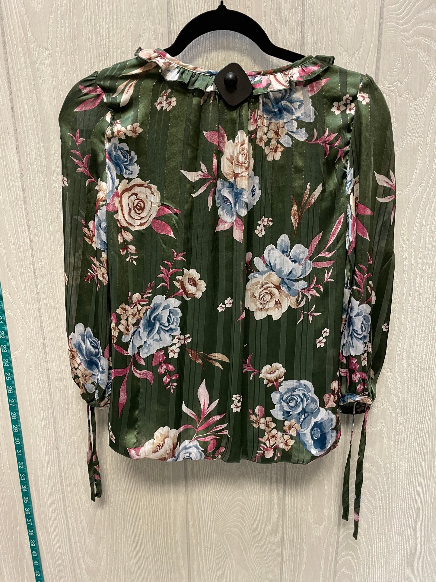 Blouse Long Sleeve By Tamara In Floral Print, Size: Xs