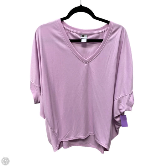Top Short Sleeve By Chicos In Purple, Size: Xl