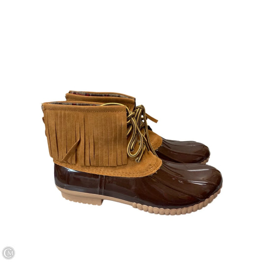 Boots Hiking By Clothes Mentor In Brown, Size: 9
