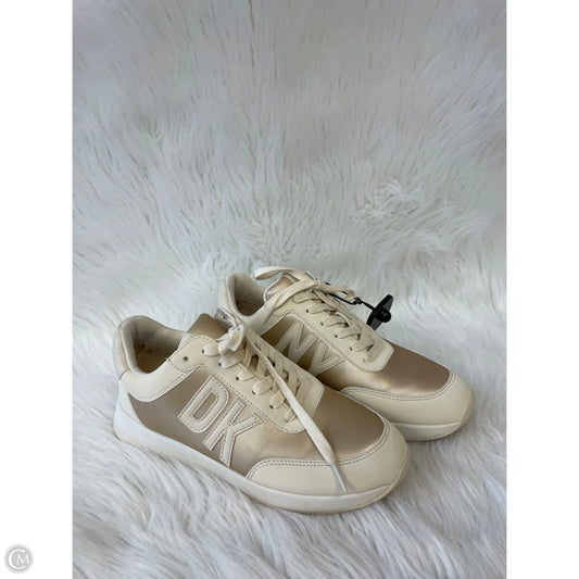 Shoes Sneakers By Dkny In Cream & Tan, Size: 7