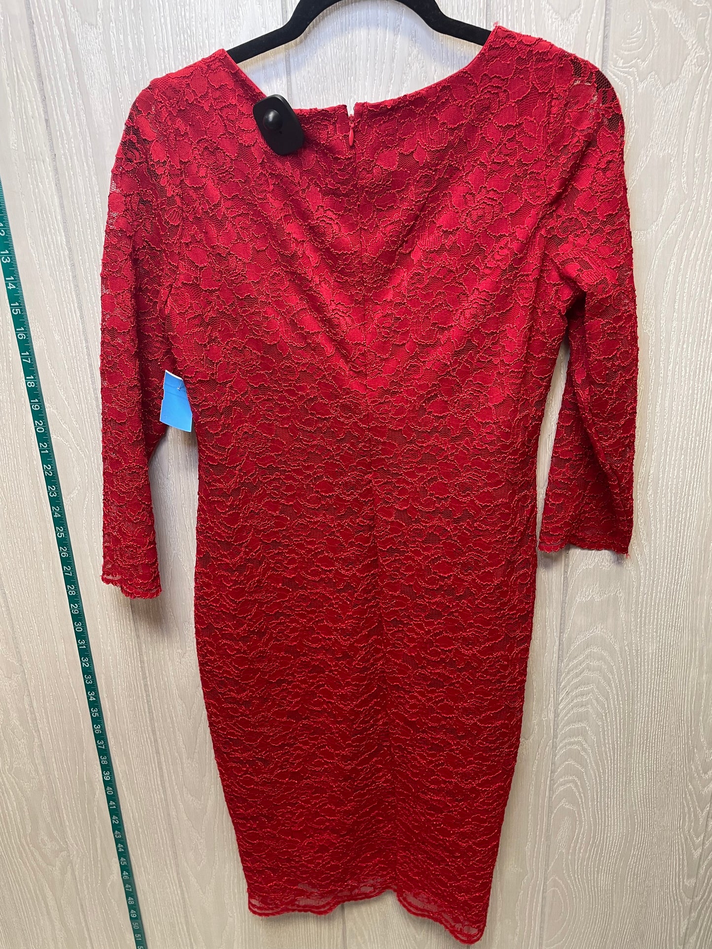 Dress Casual Short By Calvin Klein In Red, Size: M