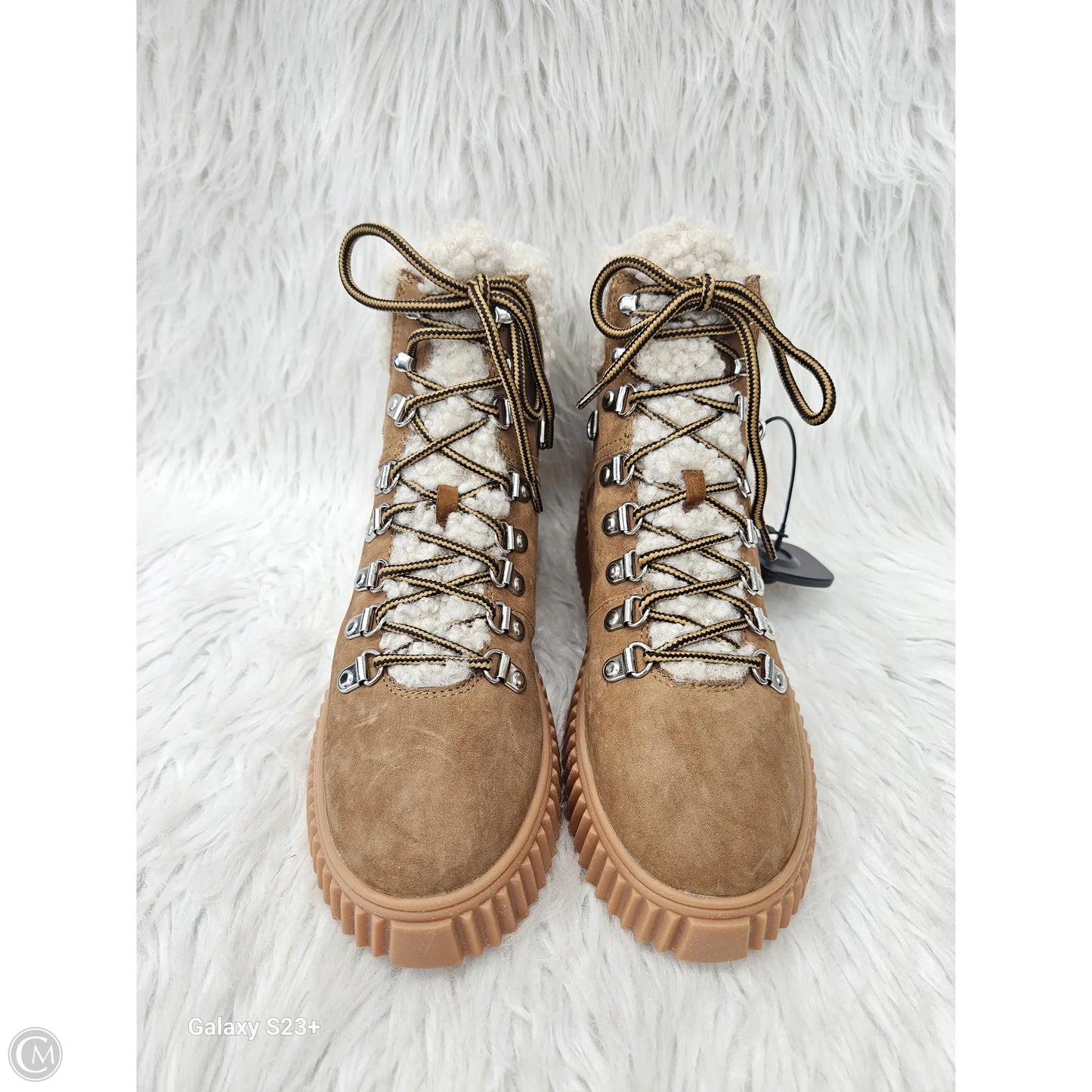 Boots Snow By Clothes Mentor In Brown, Size: 6.5