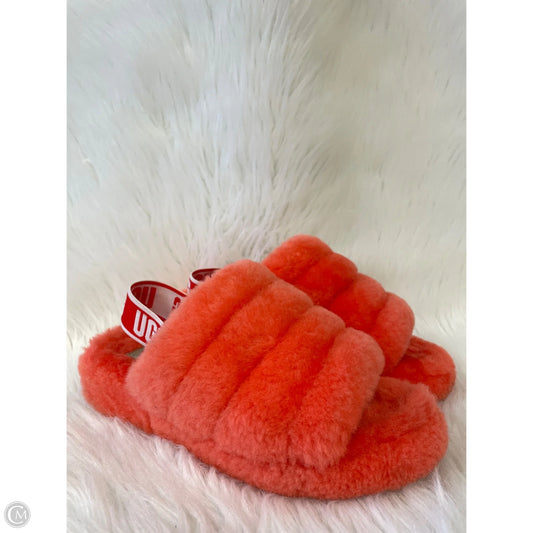 Sandals Designer By Ugg In Orange, Size: 7