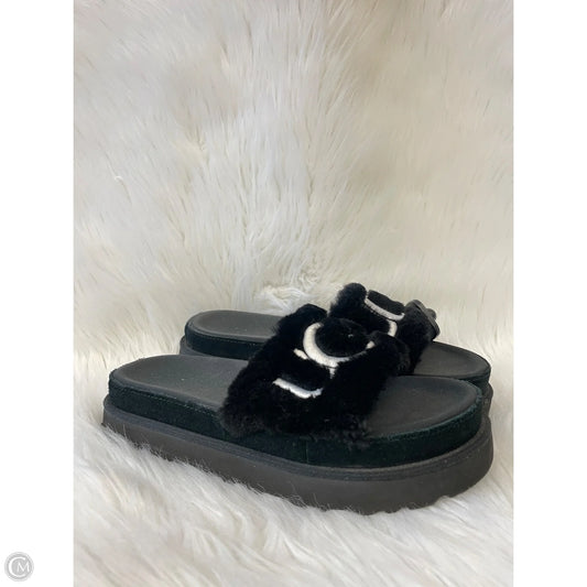 Sandals Designer By Ugg In Black, Size: 9