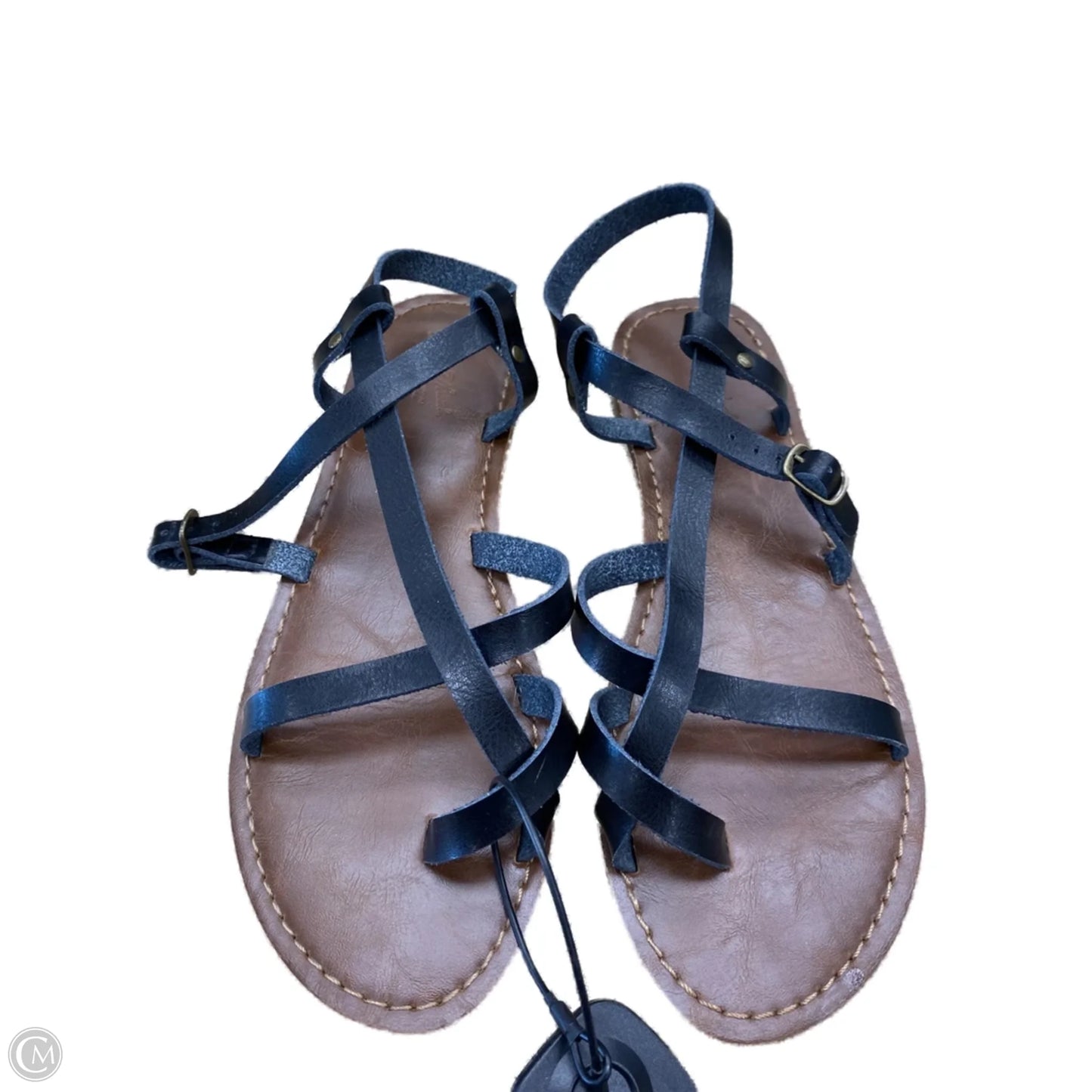 Sandals Flats By Universal Thread In Black & Brown, Size: 7