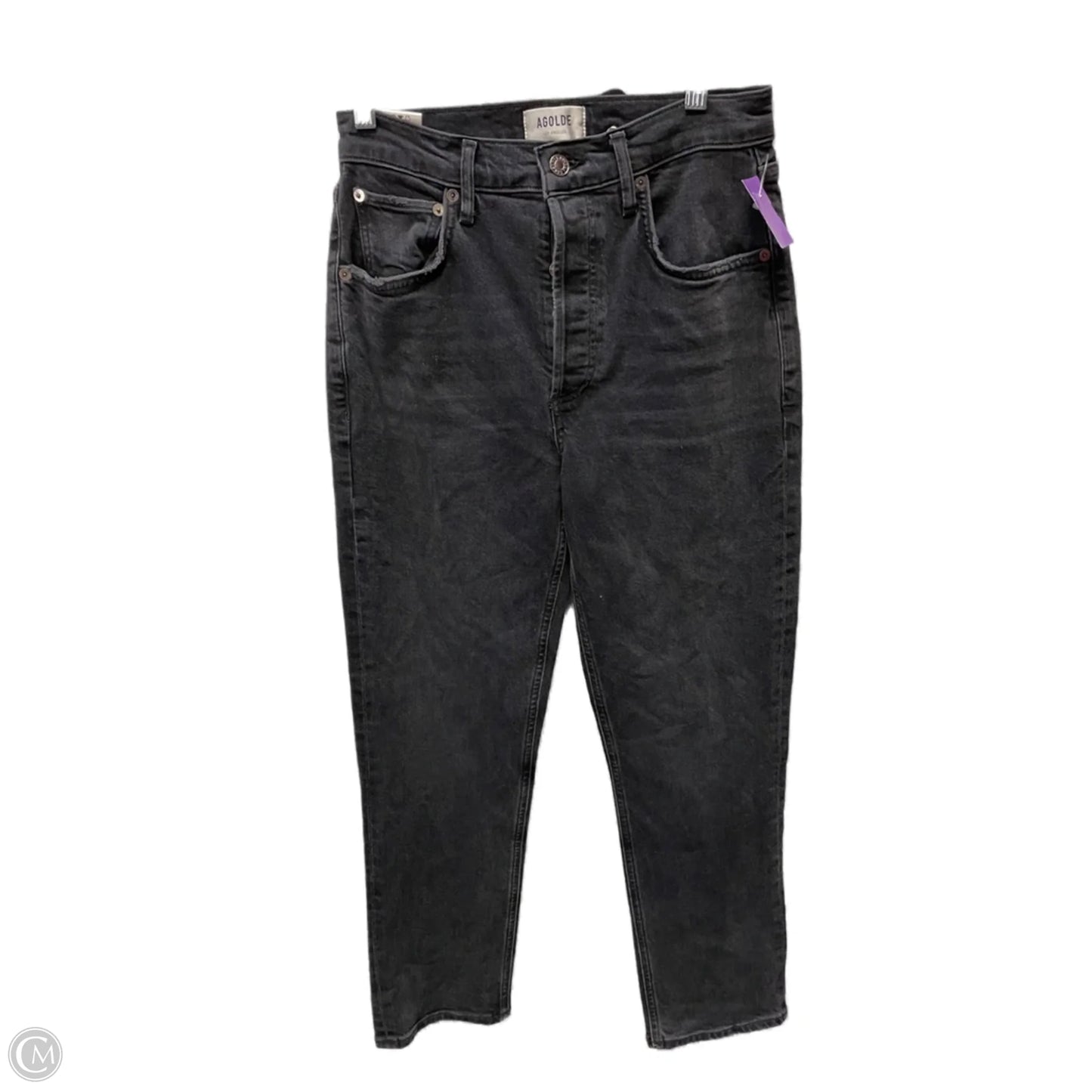 Jeans Straight By Agolde In Black, Size: 2
