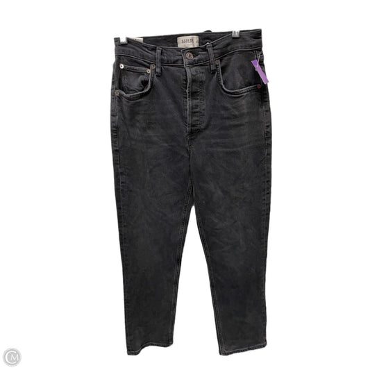 Jeans Straight By Agolde In Black, Size: 2