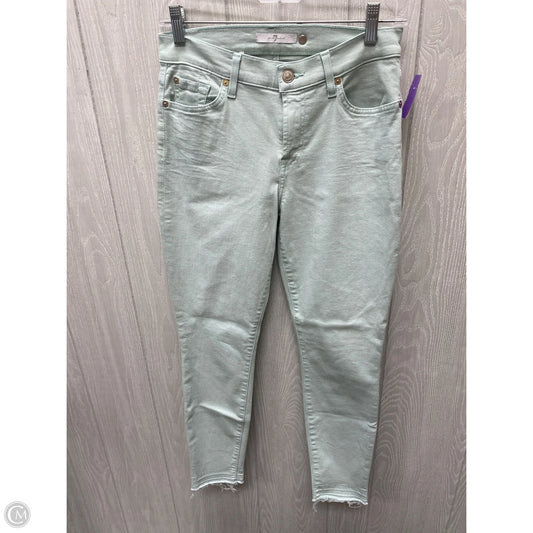Jeans Skinny By 7 For All Mankind In Green, Size: 4