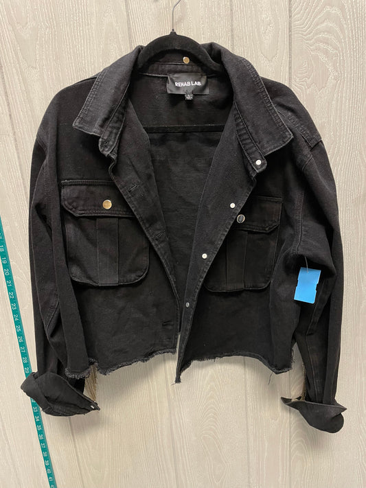 Jacket Denim By Rehab Lab In Black, Size: L