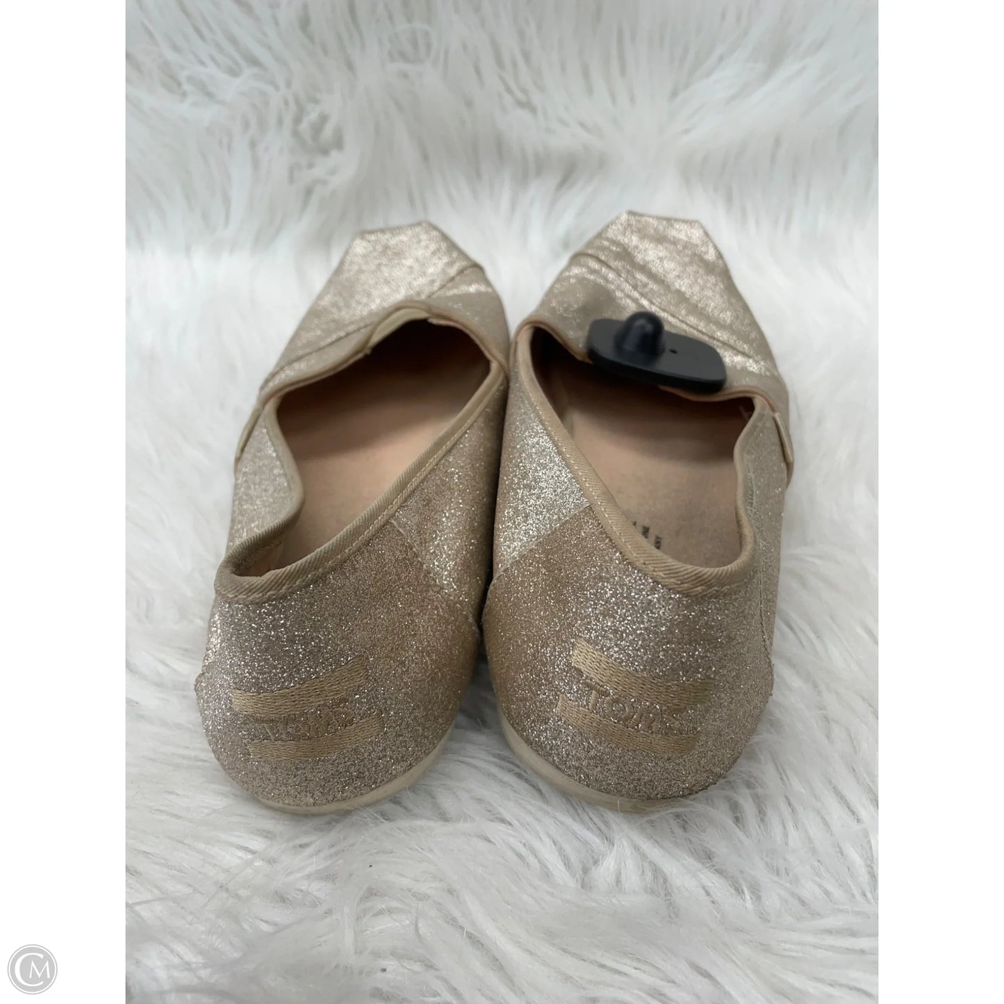 Shoes Flats By Toms In Bronze, Size: 10