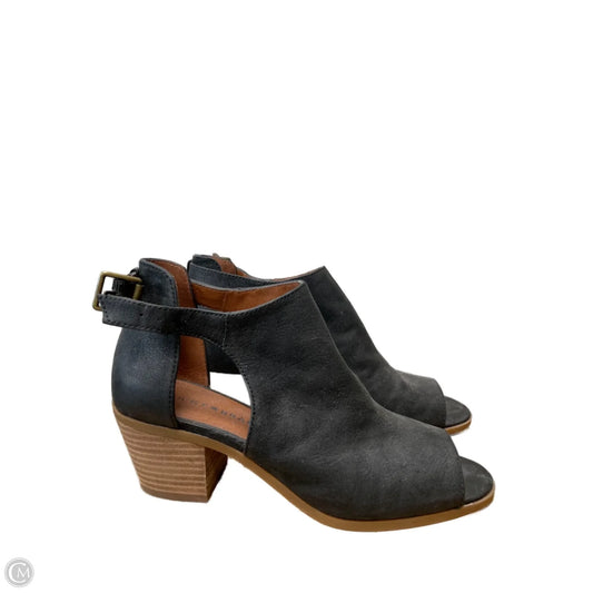 Shoes Heels Block By Lucky Brand In Black & Brown, Size: 8