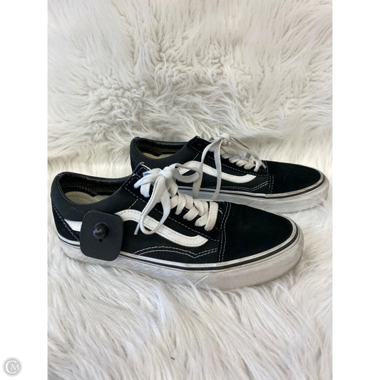 Shoes Sneakers By Vans In Black & White, Size: 8