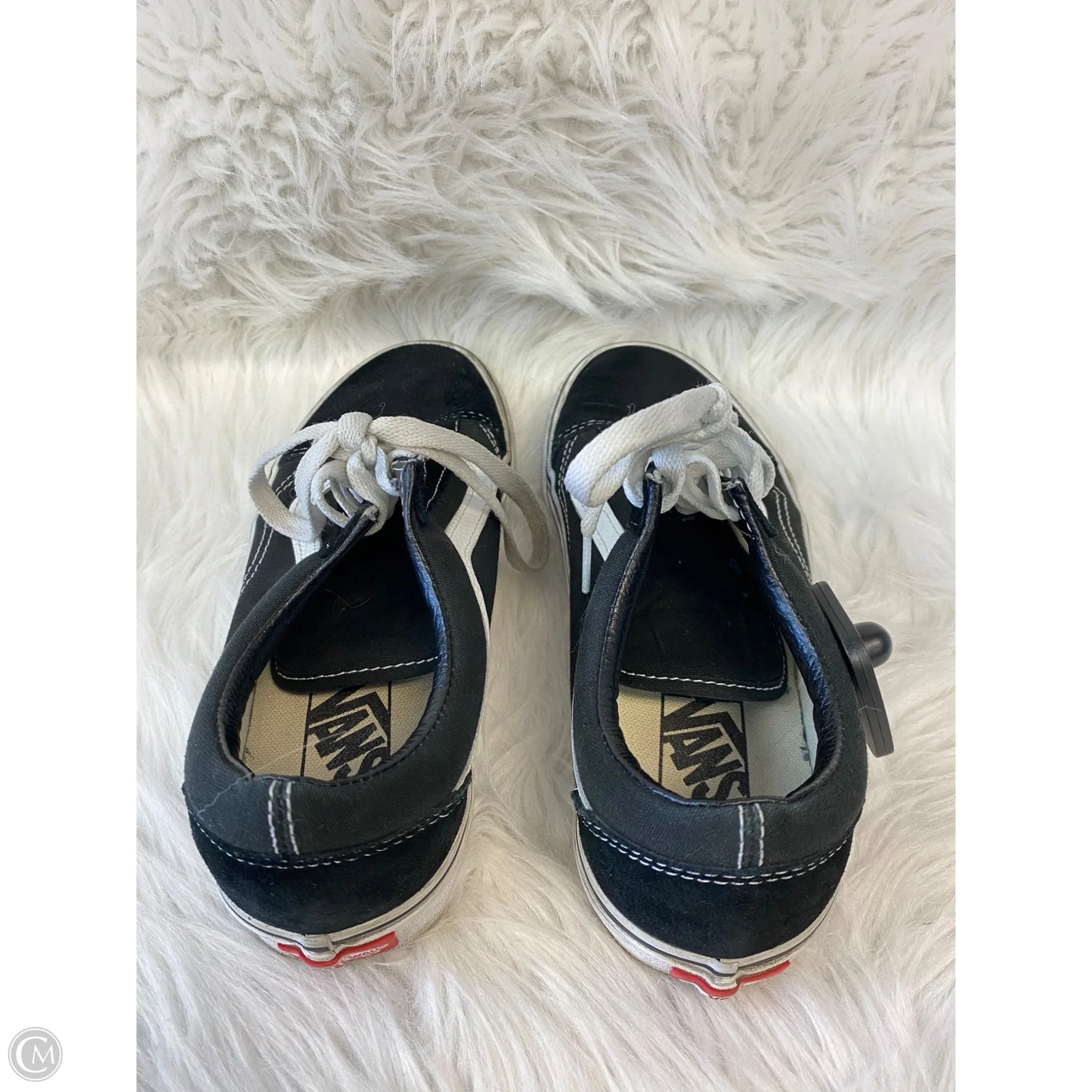 Shoes Sneakers By Vans In Black & White, Size: 8