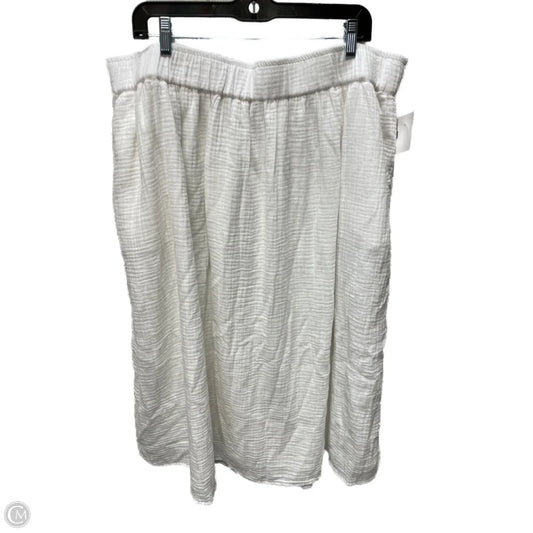 Skirt Maxi By Talbots In White, Size: 20