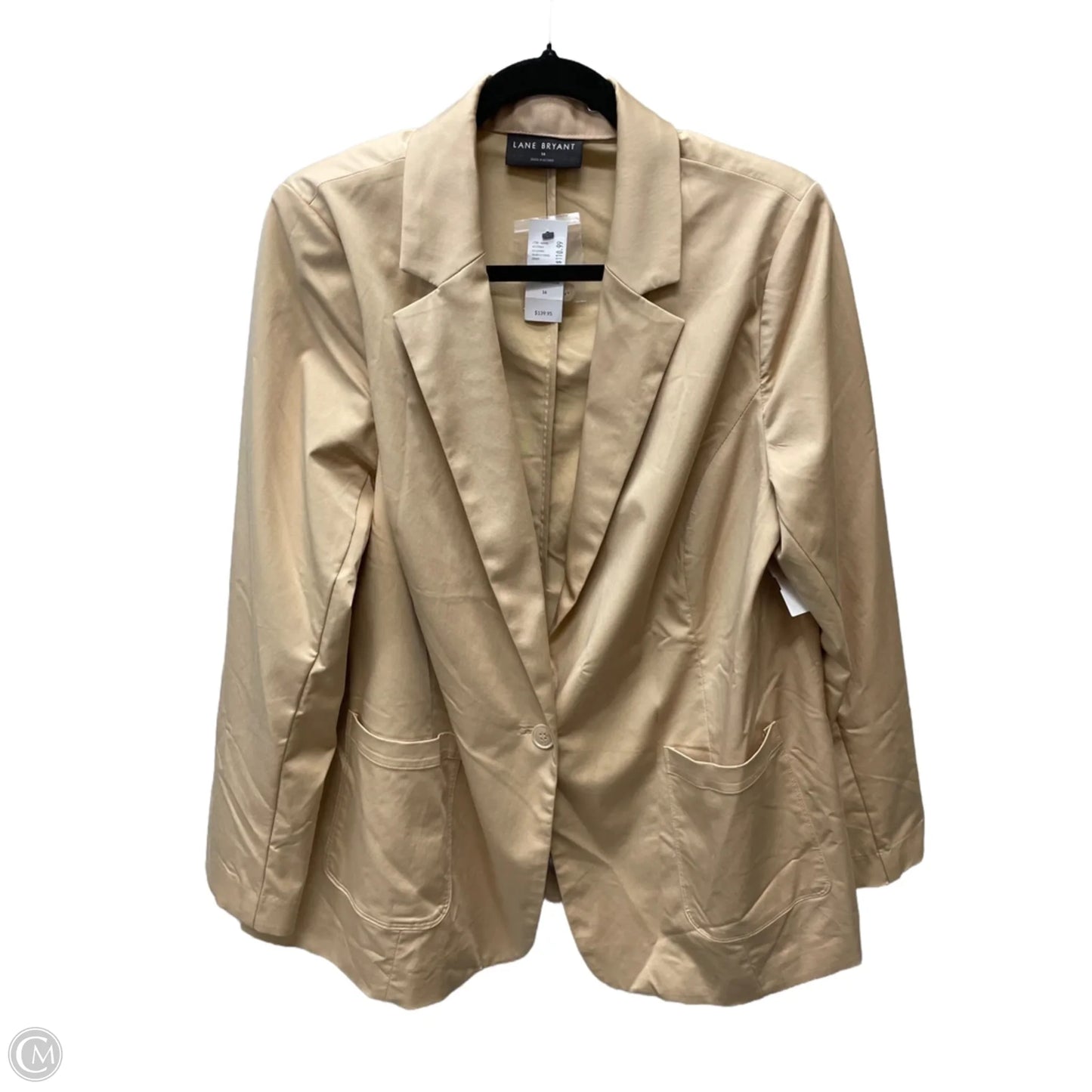 Blazer By Lane Bryant In Tan, Size: Xl
