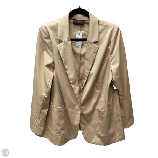 Blazer By Lane Bryant In Tan, Size: Xl