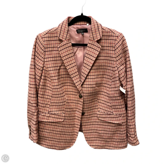 Blazer By Talbots In Plaid Pattern, Size: L