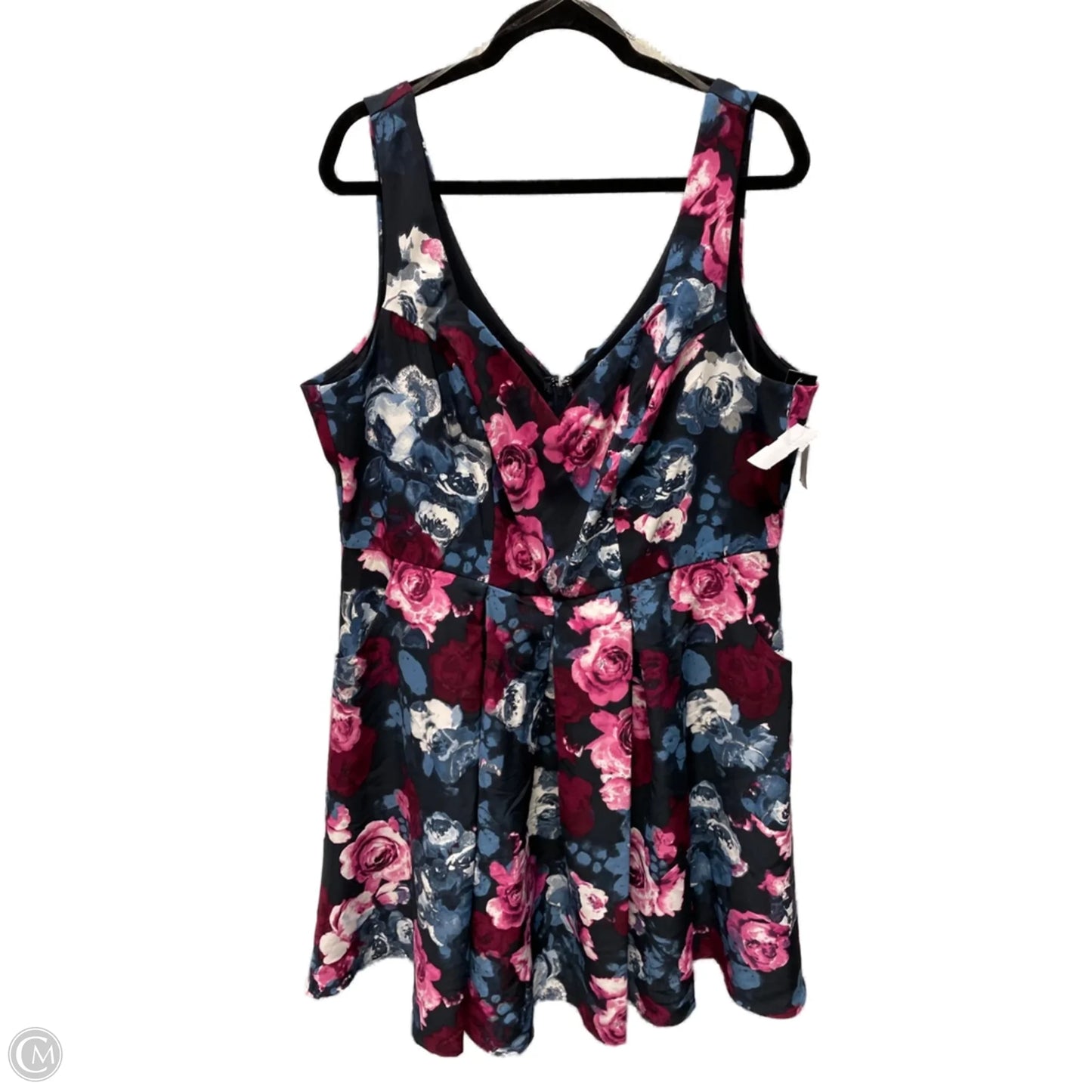 Dress Casual Short By Trixxi In Floral Print, Size: 1x
