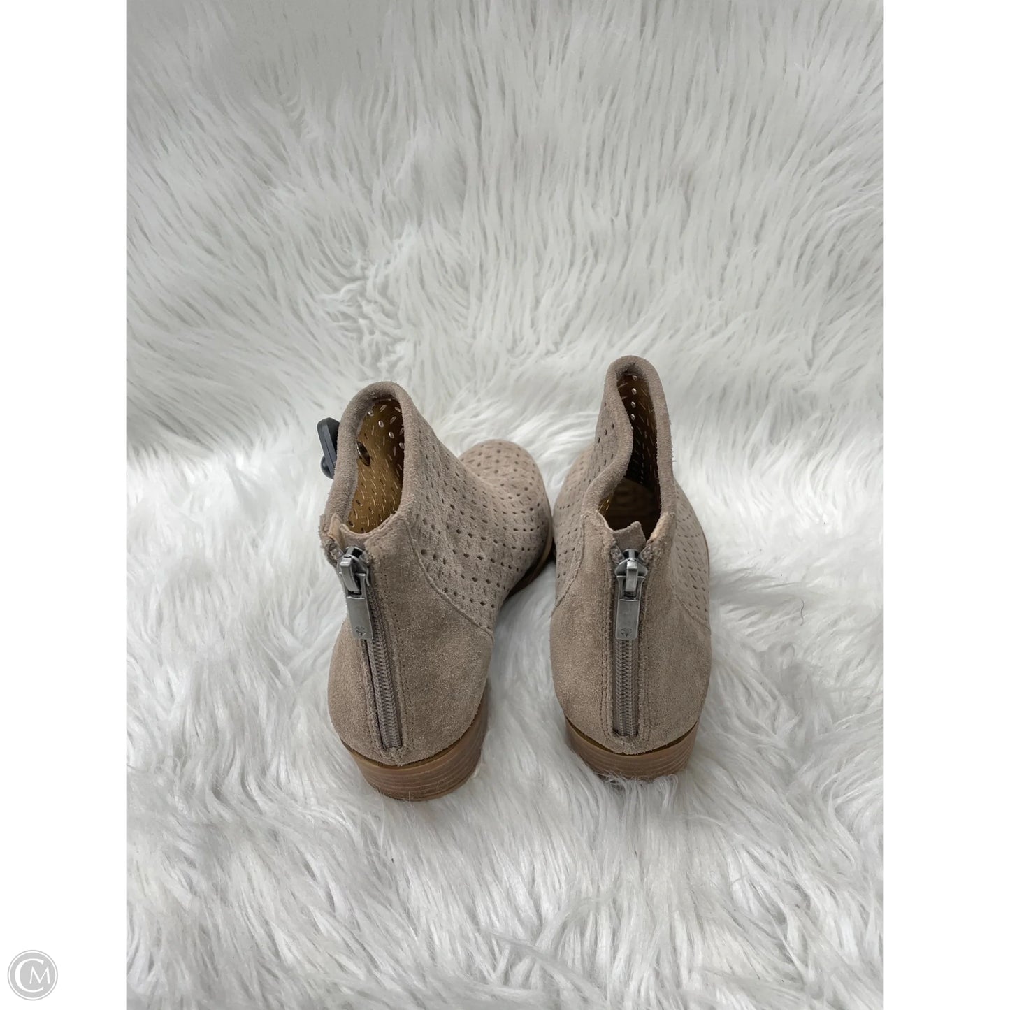 Shoes Heels Block By Lucky Brand In Grey & Tan, Size: 9