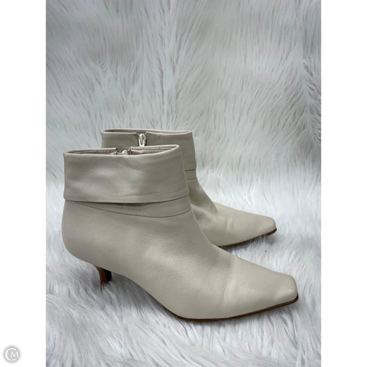 Boots Leather By Liz Claiborne In Cream, Size: 8