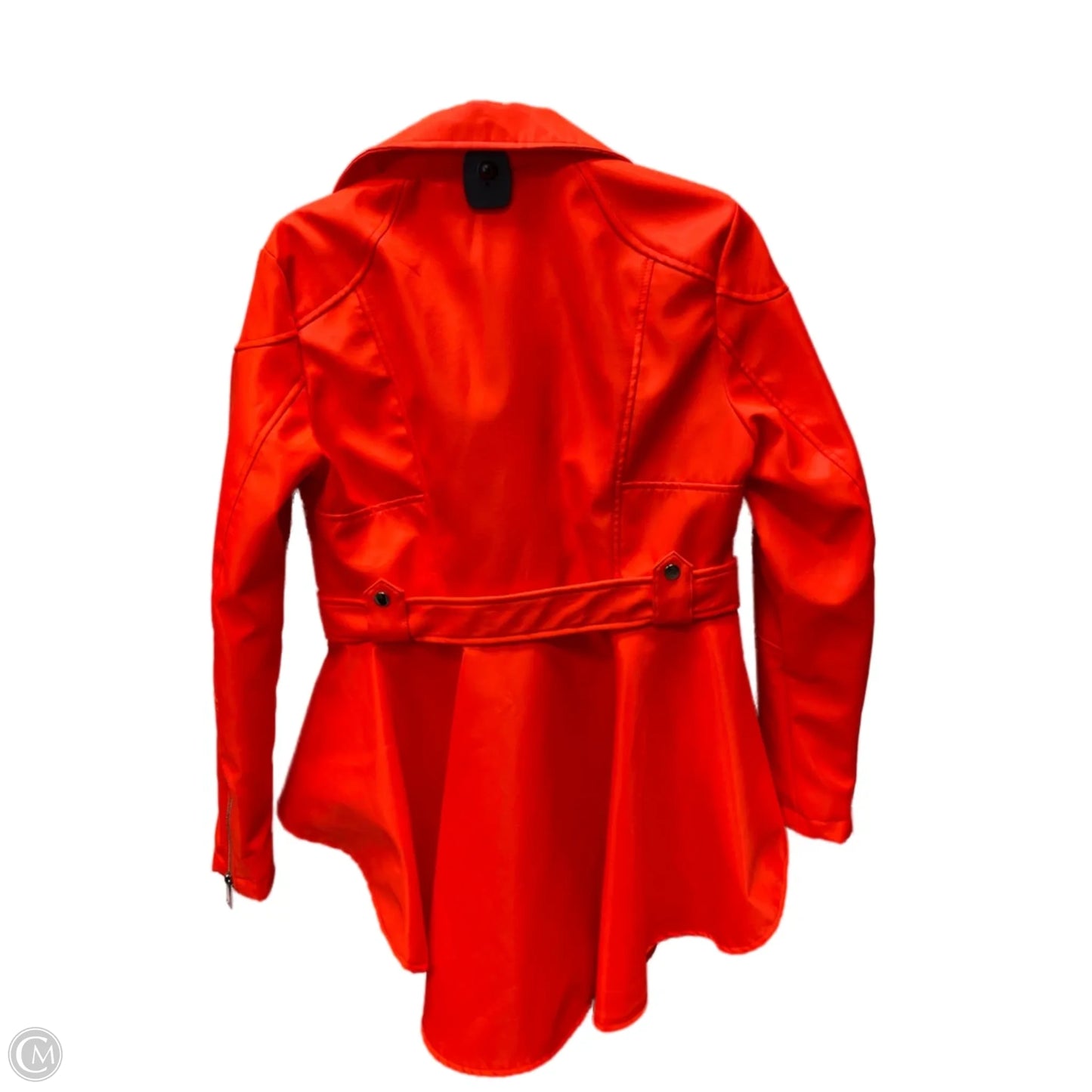 Jacket Moto By azalea wang  In Orange, Size: Xl