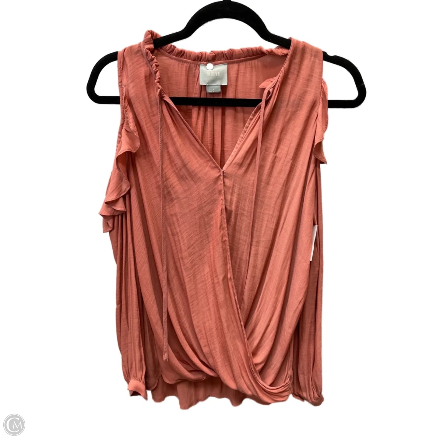 Top Long Sleeve By Maeve In Coral, Size: S