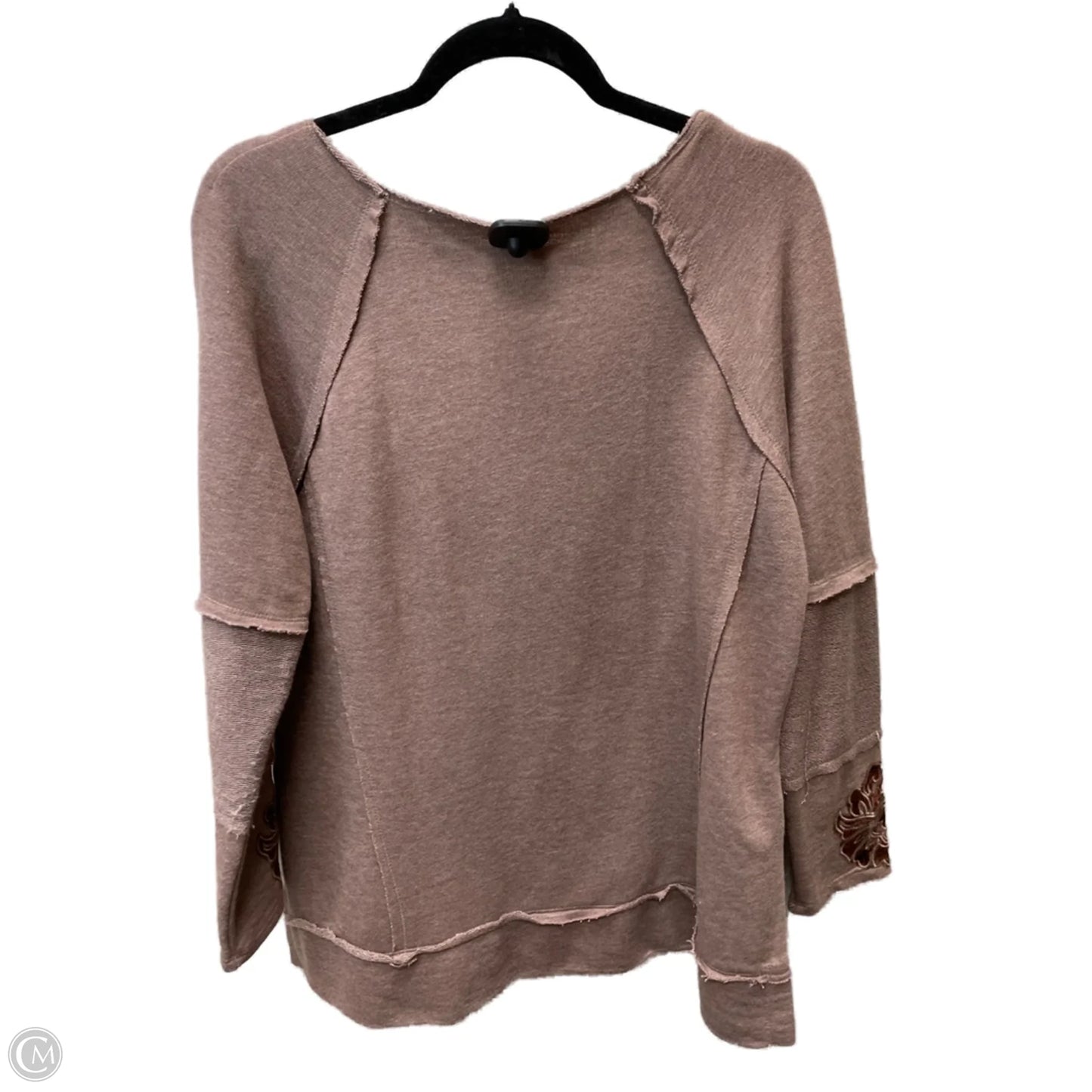 Top Long Sleeve By Soft Surroundings In Brown & Red, Size: M